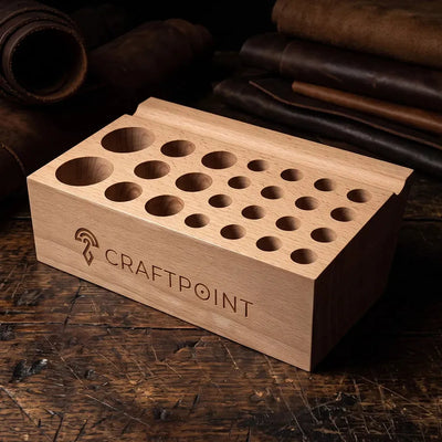 Organizér na nářadí na kůži CraftPoint - 24 otvorů – CraftPoint