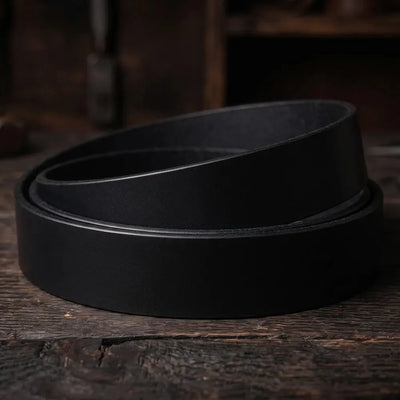 Řemen z pravé kůže 3,0-3,5mm, 130-140cm, 15-80mm - Černý – CraftPoint