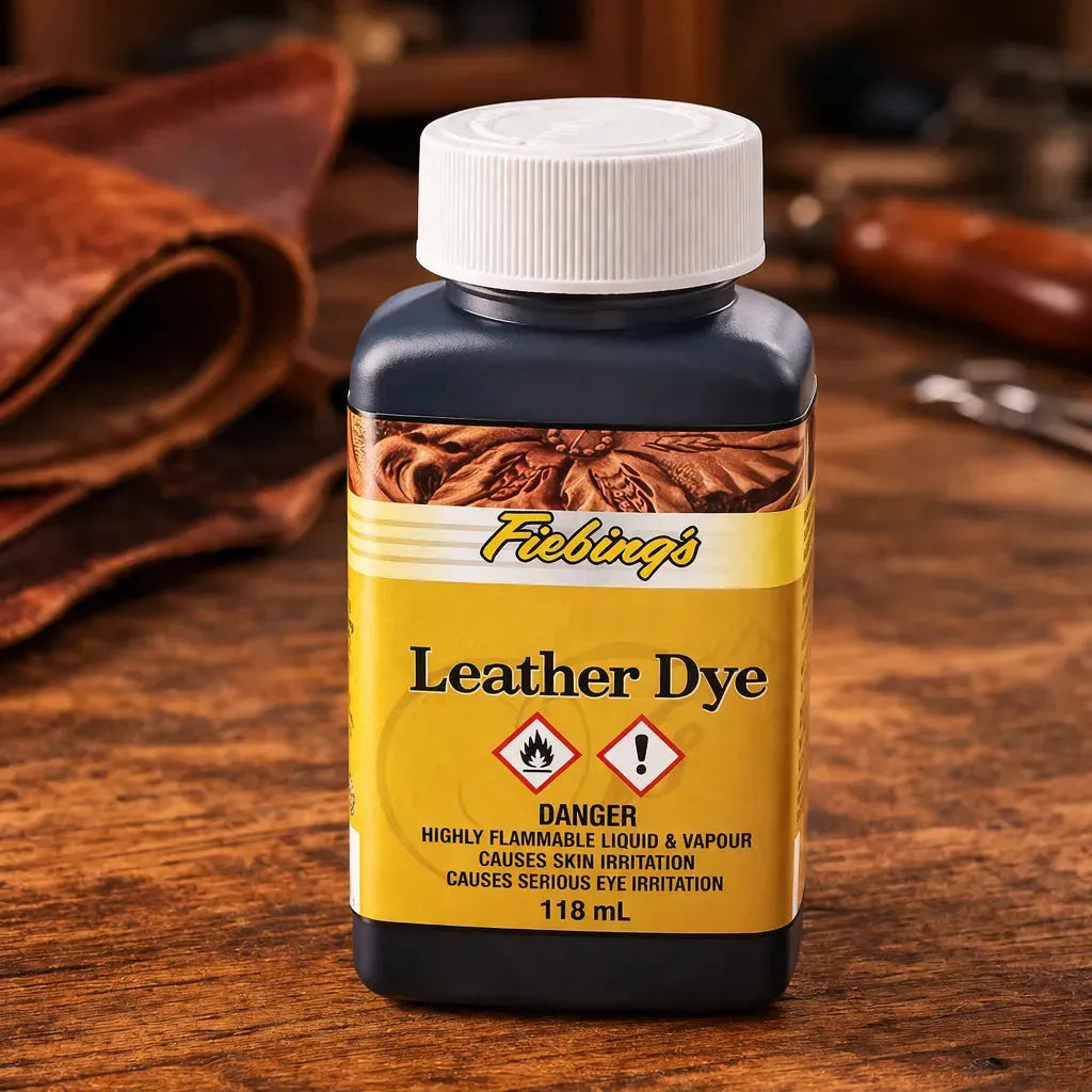 Fiebing's Leather Dye - Ciemnoczerwona farba do skóry - 118 ml – CraftPoint