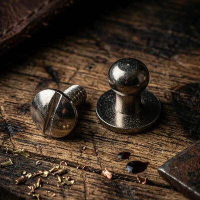 Sedlářský knoflík 6 mm - stříbrný – CraftPoint