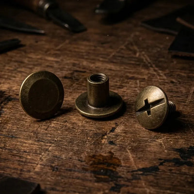 Šroubovací nýty 10/6mm - bronz / staré zlato – CraftPoint