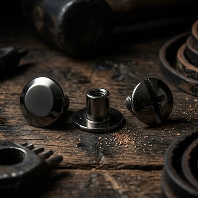 Šroubovací nýty 10/6mm – černý nikl – CraftPoint