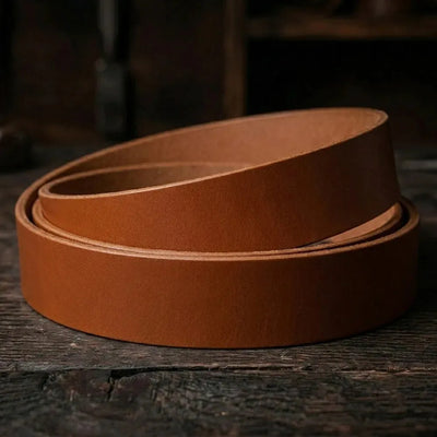 Kožený řemen 3,0-3,5mm, 130-140cm, 15-80mm - Koňak – CraftPoint