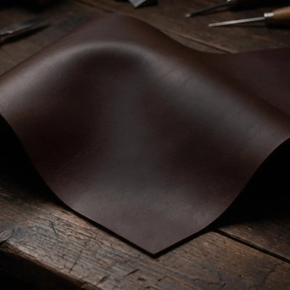 Přírodní kůže Nappa - 1,2mm - chromočiněná - tmavě hnědá – CraftPoint